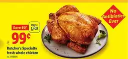Lidl Butcher's Specialty fresh whole chicken offer