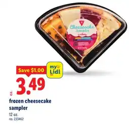 Lidl Frozen cheesecake sampler offer