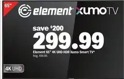 Meijer Element 65 4K UHD HDR Xumo Smart TV offer