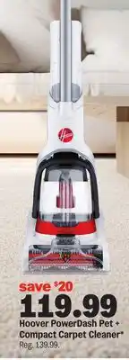 Meijer Hoover PowerDash Pet + Compact Carpet Cleaner offer
