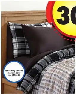 Meijer London Fog Sheets offer