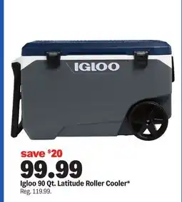 Meijer Igloo 90 Qt. Latitude Roller Cooler offer