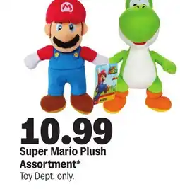 Meijer Super Mario Plush Assortment offer