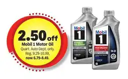 Meijer Mobil 1 Motor Oil Quart offer
