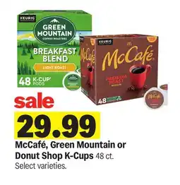 Meijer McCafé, Green Mountain or Donut Shop K-Cups offer