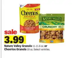 Meijer Nature Valley Granola 11-11.6 oz. or Cheerios Granola 10 oz offer
