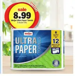 Meijer Meijer Ultra Paper Towels offer