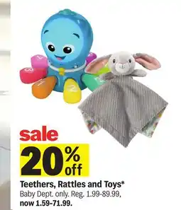 Meijer Teethers, Rattles and Toys offer