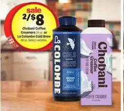 Meijer Chobani Coffee Creamers 24 oz. or La Colombe Cold Brew 48 oz offer