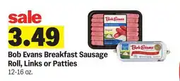 Meijer Bob Evans Breakfast Sausage Roll, Links or Patties offer