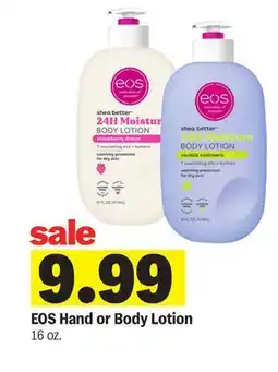 Meijer EOS Hand or Body Lotion offer