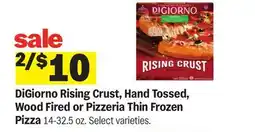 Meijer DiGiorno Rising Crust, Hand Tossed, Wood Fired or Pizzeria Thin Frozen Pizza offer
