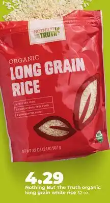 Hy-Vee Nothing But The Truth organic long grain white rice offer