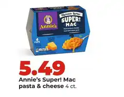 Hy-Vee Annie's Super! Mac pasta & cheese offer
