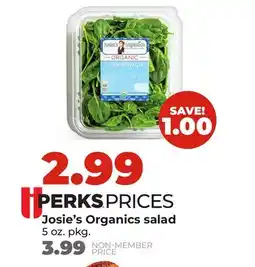 Hy-Vee Josie's Organics salad offer