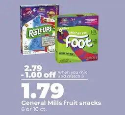 Hy-Vee General Mills fruit snacks offer