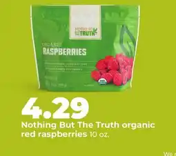 Hy-Vee Nothing But The Truth organic red raspberries offer