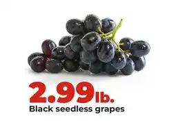 Hy-Vee Black seedless grapes offer