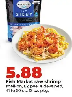 Hy-Vee Fish Market raw shrimp offer
