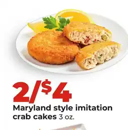 Hy-Vee Maryland style imitation crab cakes offer