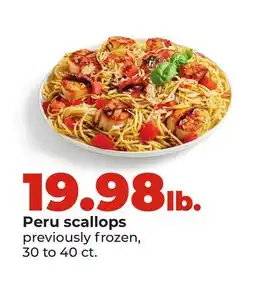 Hy-Vee Peru scallops offer