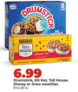Hy-Vee Drumstick, Kit Kat, Toll House, Disney or Oreo novelties offer