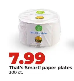 Hy-Vee That's Smart! paper plates offer