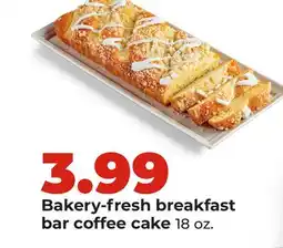 Hy-Vee Bakery-fresh breakfast bar coffee cake offer