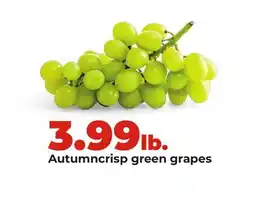 Hy-Vee Autumncrisp green grapes offer