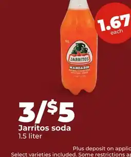 Hy-Vee Jarritos soda offer
