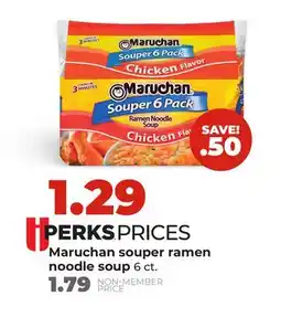 Hy-Vee Maruchan souper ramen noodle soup offer