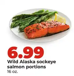 Hy-Vee Wild Alaska sockeye salmon portions offer