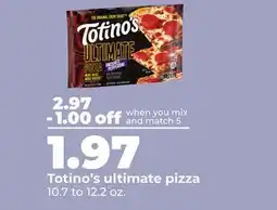 Hy-Vee Totino's ultimate pizza offer