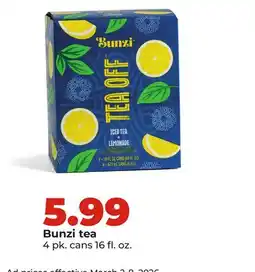 Hy-Vee Bunzi tea offer