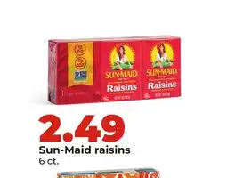Hy-Vee Sun-Maid raisins offer