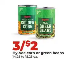 Hy-Vee Hy-Vee corn or green beans offer