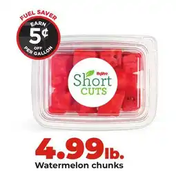 Hy-Vee Watermelon chunks offer