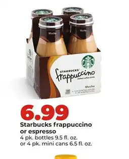 Hy-Vee Starbucks frappuccino or espresso offer