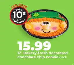 Hy-Vee 12 Bakery-fresh decorated chocolate chip cookie offer