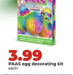 Hy-Vee PAAS egg decorating kit offer