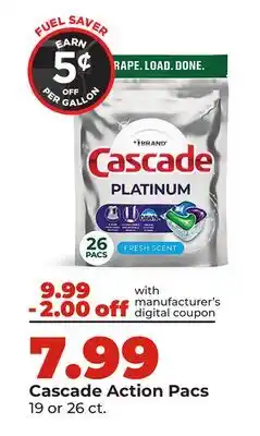Hy-Vee Cascade Action Pacs offer