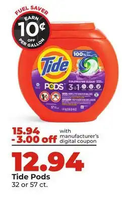 Hy-Vee Tide Pods offer