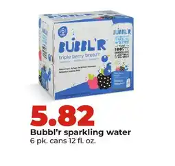 Hy-Vee Bubbl'r sparkling water offer