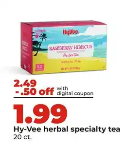 Hy-Vee Hy-Vee herbal specialty tea offer