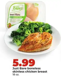 Hy-Vee Just Bare boneless skinless chicken breast offer