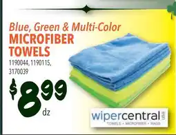 Restaurant Depot Blue, Green & Multi-Color MICROFIBER TOWELS offer
