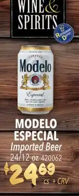 Restaurant Depot MODELO ESPECIAL Imported Beer offer