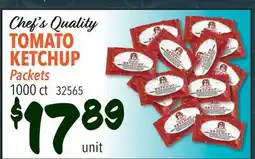 Restaurant Depot Chef's Quality TOMATO KETCHUP Packets offer