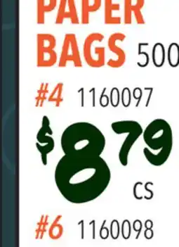 Restaurant Depot PAPER BAGS offer