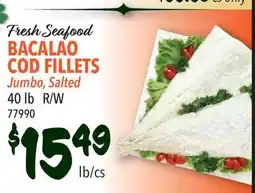 Restaurant Depot Fresh Seafood BACALAO COD FILLETS offer